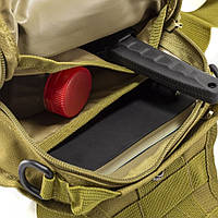 Нагрудная мужская сумка тактическая тканевая | Рюкзак тактический городской | Рюкзаки NS-437 мужские военные
