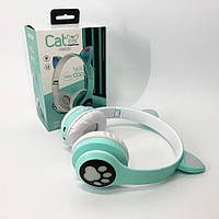 Навушники дитячі з вушками бездротові Cat VZV 23M | Бездротові навушники CY-834 з bluetooth