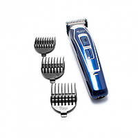 Машинка для стрижки волос домашняя GEMEI GM-6115, Электробритва с насадками, TC-973 Подстригательная машинка