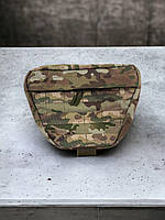 Маленький тактичний напашник на плитоноску, військова захисна сумка з кріпленням Молле, колір мультикам