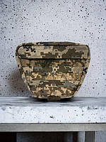 Маленький тактичний напашник на плитоноску, військова захисна сумка з кріпленням Молле, колір піксель