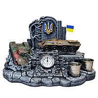 Военный патриотический сувенир для мужчин Украинский БТР-80 оригинальный подарок офицеру солдату из гипса pkd