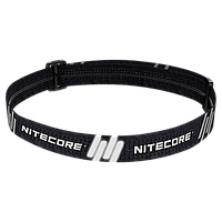 Повязка для крепления фонаря на голову Nitecore (NU серия, с элементами светоотражения), черная