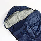 Спальний мішок до 0°C, 210х75 см, з капюшоном, Синій / Демісезонний спальник / Спальний мішок ковдра, фото 7