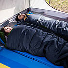 Спальний мішок до 0°C, 210х75 см, з капюшоном, Синій / Демісезонний спальник / Спальний мішок ковдра, фото 6