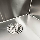 Кухонна мийка Platinum Handmade 7846 з омивачем склянок та підставкою для ножів 3,0/0.8, фото 7