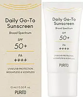 Солнцезащитный крем на каждый день Purito Daily Go-To Sunscreen SPF50+ PA++++ 15 мл, 60 мл