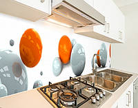 Панель кухонная, заменитель стекла с цветными шарами, с двухсторонним скотчем 62 х 205 см, 1,2 мм