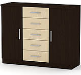 Комод 5+2 вільха Компаніт (111х39х89 см), фото 10