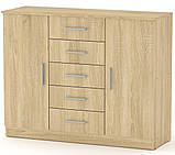 Комод 5+2 вільха Компаніт (111х39х89 см), фото 8