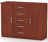 Комод 5+2 вільха Компаніт (111х39х89 см), фото 3