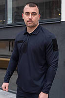 Футболка поло тактична кулпас синя 46-60 розмір футболка поло ДСНС унісекс темно-синя CoolPass