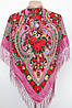 Хустка в народному стилі "Квіти Полісся" Рожева 616010, фото 4