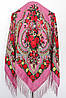 Хустка в народному стилі "Квіти Полісся" Рожева 616010, фото 3