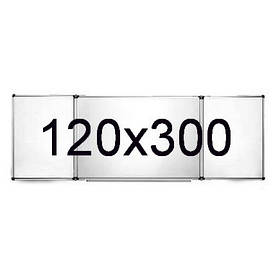 Офісна магнітно-маркерна дошка в алюмінієвій рамі 120х300 см UkrBoards. Магнітно-маркерна дошка.