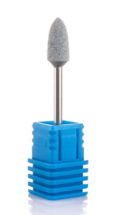 Фреза корундова Nail Drill "Куля" 45-27 діаметр 6 мм Сіра