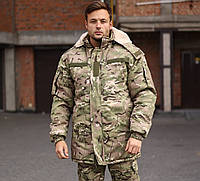 Куртка-бушлат военная мужская тактическая ВСУ (ЗСУ) Мультикам 8584 46 размер nm