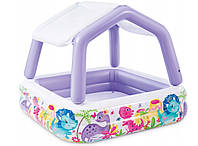 Детский надувной бассейн со съемным навесом Intex 57470 "Аквариум"