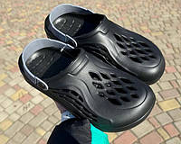 Мужские шлепки кроксы Crocs черные 0623КФМ