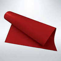 Тканина ПВХ 650 г/м2 з тисненням Leather Emboss (Туреччина)  рулон 1.5 м - Темно червона