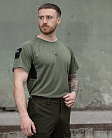 Футболка тактична бойова BULLET хакі Розмір M, сорочка для військових COSMI
