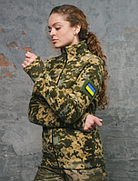 Тактична флісова кофта Піксель XL, Фліска жіноча на блискавці, Тактична кофта DAYZ