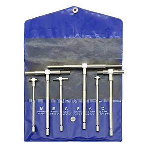 Набір нутромерів телескопічних 8-150 мм 6 штук у сумці TGSB8150