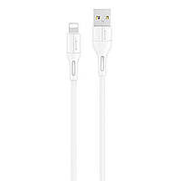 Кабель Usams US-SJ500 U68 Lightning Charging & Data Cable 1m White inc pkd