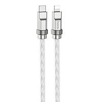 Кабель HOCO U113 Solid PD silicone charging data cable iP Silver inc pkd