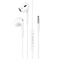 Навушники BOROFONE BM80 Max Gorgeous wire-controlled earphones with microphone White inc pkd