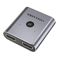 Адаптер Vention 2-Port HDMI Bi-Direction Switcher Silver (AFUH0) inc pkd