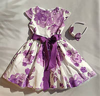 Ошатне плаття в ретростилі для дівчинки (122-128р)