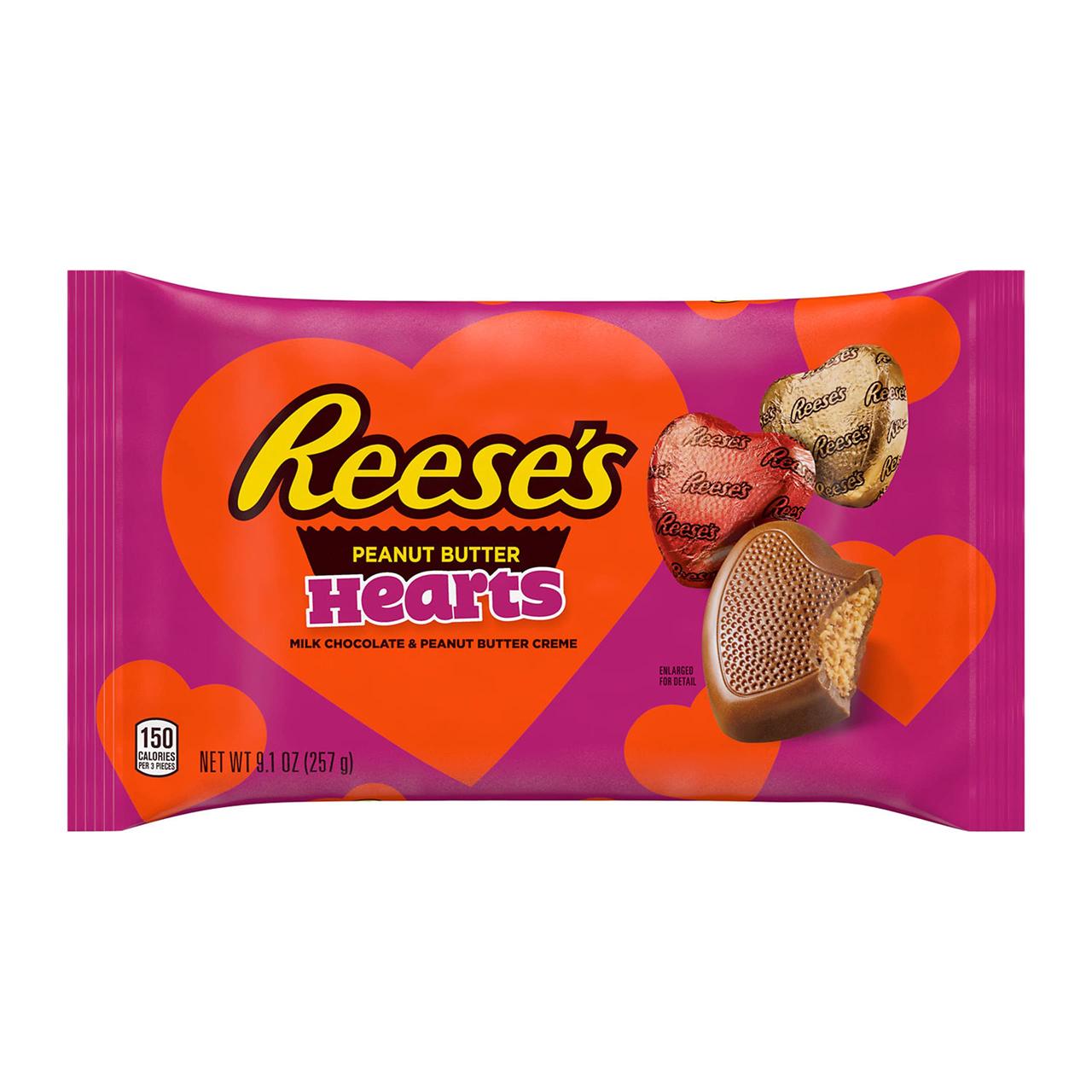 Шоколадні сердечка Reese's valentine's Hearts 257g