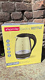Чайник електричний скляний з LED підсвічуванням 1,7 л Kamille В 1700, фото 9