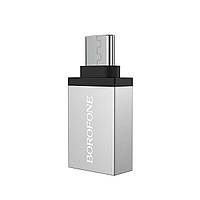 Адаптер BOROFONE BV3 adapter USB-A to USB-C aka Type-C converter, OTG support, USB 3.0 pkd