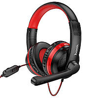 Навушники HOCO W103 Magic tour gaming headphones Red pkd