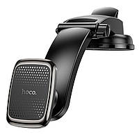 Тримач для мобільного HOCO CA107 Center console magnetic car holder Black Metal Gray pkd