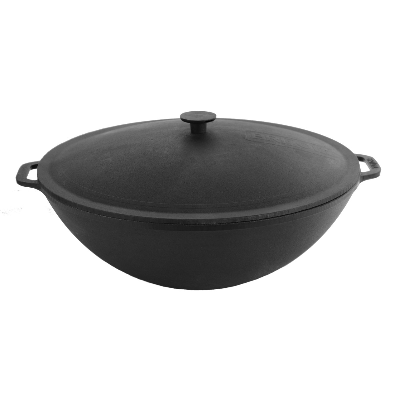Сковорода чавунна WOK 8 л з чавунною кришкою