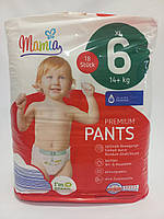 Підгузки-трусики Mamia розмір 6 в упаковці 18 шт, вага 14+ кг., дитячі підгузки.
