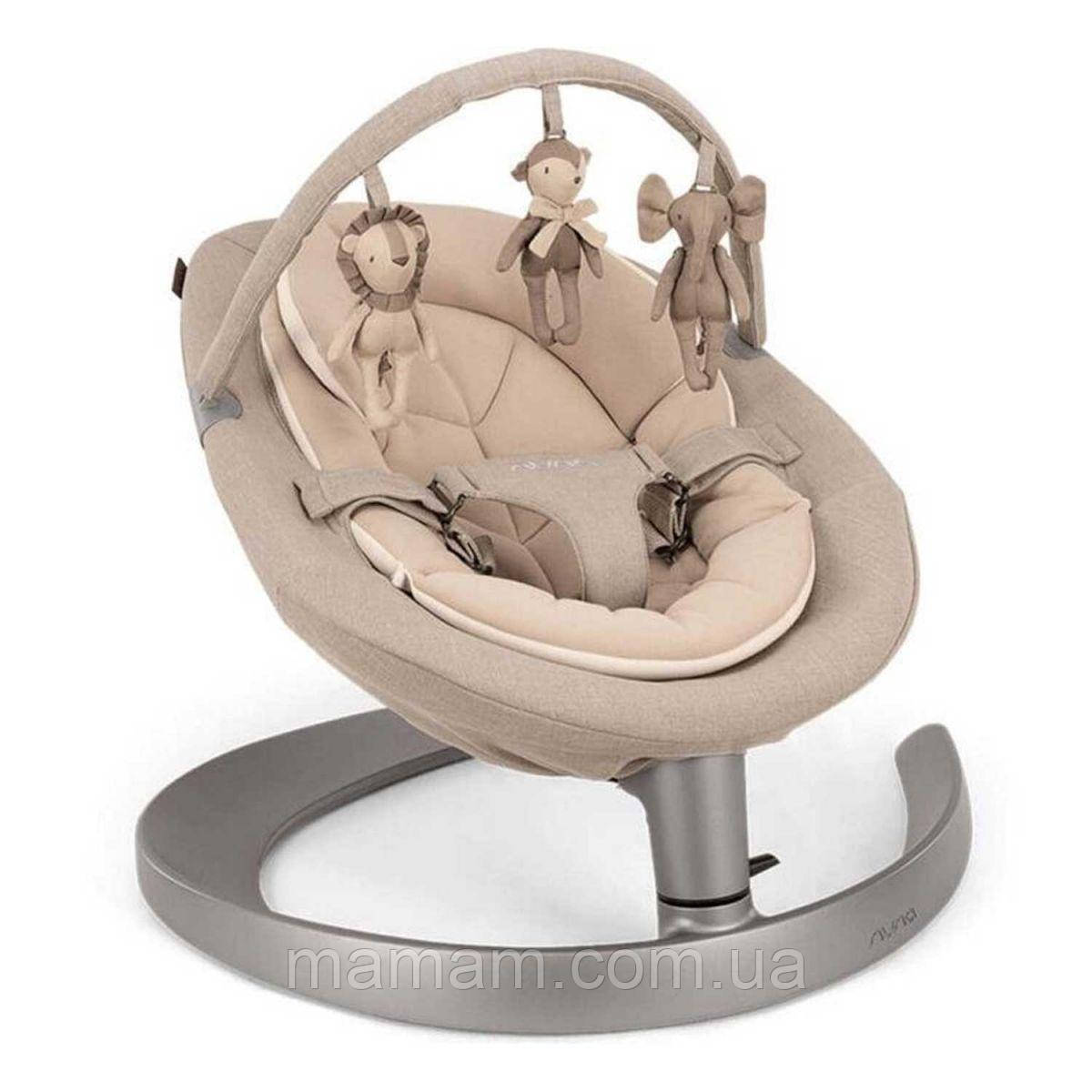 Шезлонг-гойдалка Nuna Leaf Grow Biscotti, фото 1