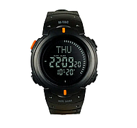 Чоловічий наручний тактичний годинник з компасом M-Tac Чорний, Міцний водостійкий годинник COSMI