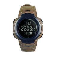 Чоловічий наручний тактичний годинник з компасом M-Tac Койот, Міцний водостійкий годинник COSMI