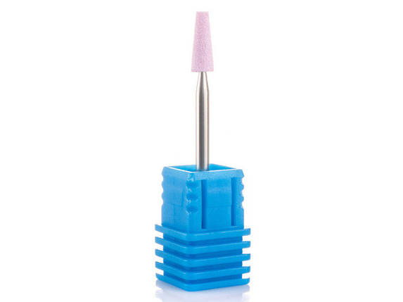 Фреза корундова Nail Drill "Усічений конус подовжений" діаметр 2.8 мм 45-34 рожева, фото 1