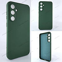 Чехол для Samsung S23 FE / Чехол Самсунг С23 ФЕ (Soft Silicone Cover) темно-зеленый