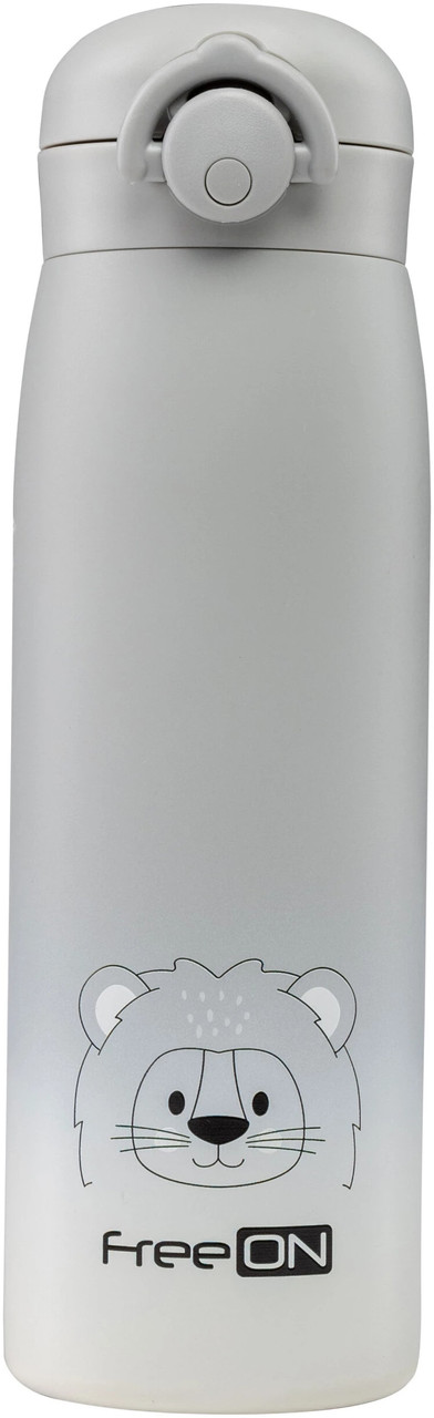 Термопляшка FreeON, сіра 480 мл, фото 1