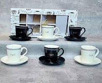 Сервиз кофейный из керамики S&T Кофейня 12 предметов на 6 персон 15305