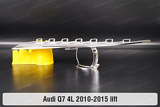 Хромована декоративна маска верхня Audi Q7 4L (2010-2015) рест ліва