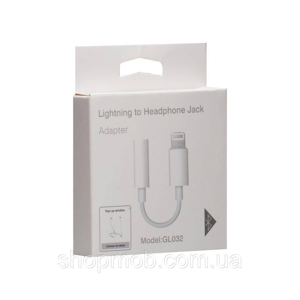 SM  SM Aux Cable GL032 7G Lightning to 3.5 Jack/Bluetooth version/No Logo Цвет Серый