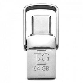 SM  SM USB OTG T&amp;G 2&amp;1 Type C 64GB Metal 104 Цвет Стальной, фото 2