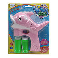 Дитячий генератор мильних бульбашок "Дельфін" S680-7(Pink) зі світлом та музикою
